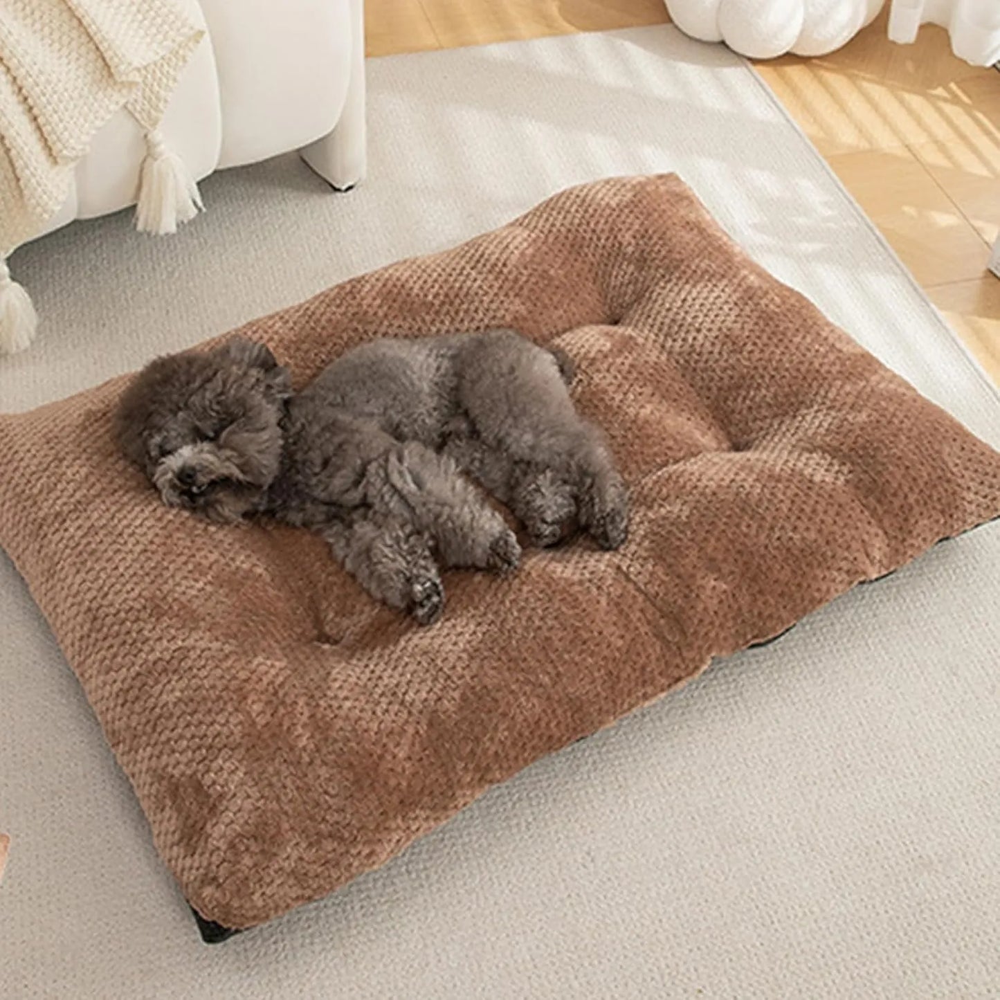 Calming Plush Haven Luxe Pet Bed