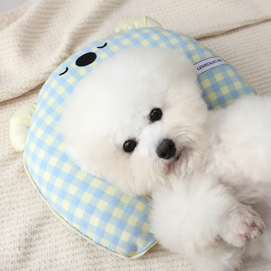 Cozy Checkered Pet Pillow