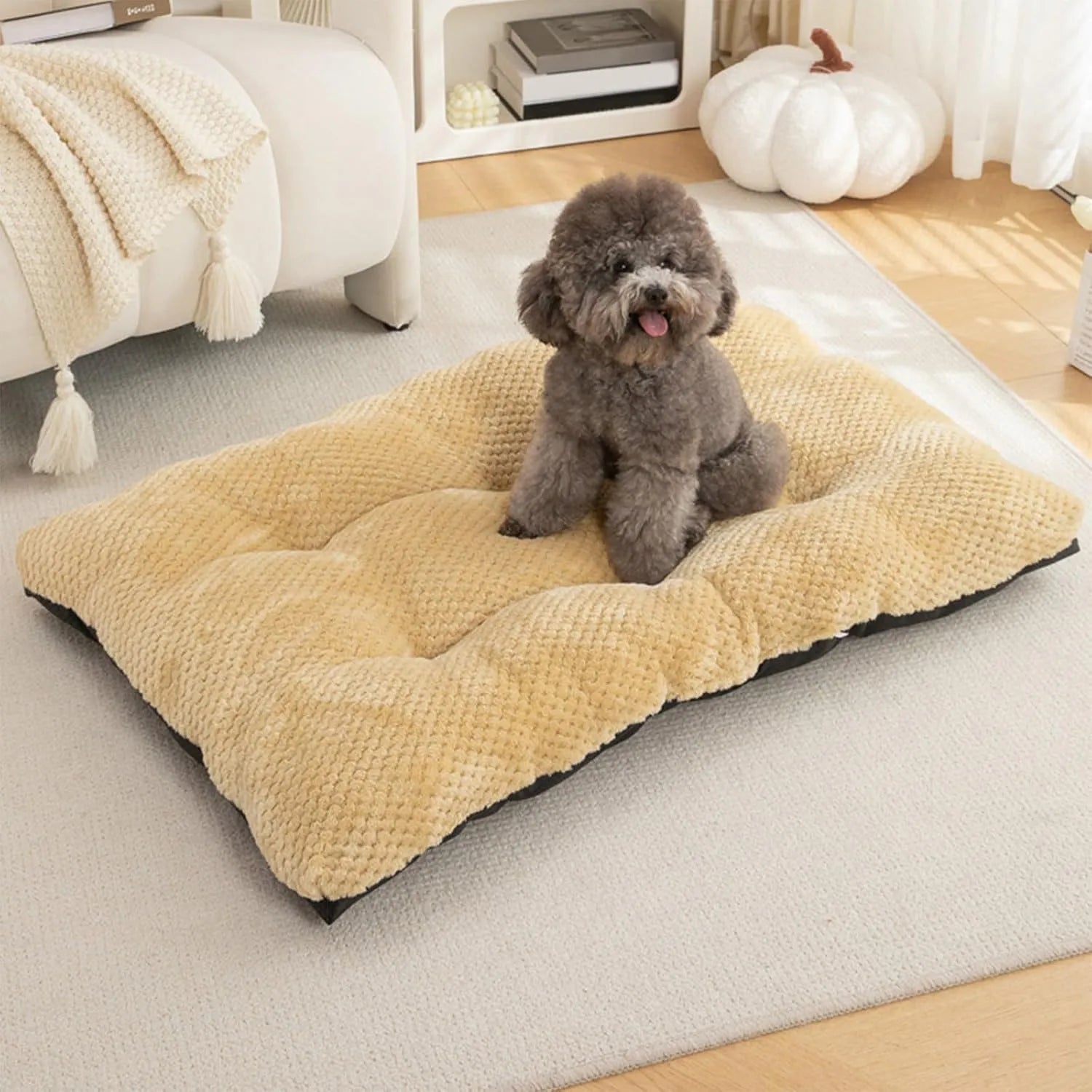 Calming Plush Haven Luxe Pet Bed