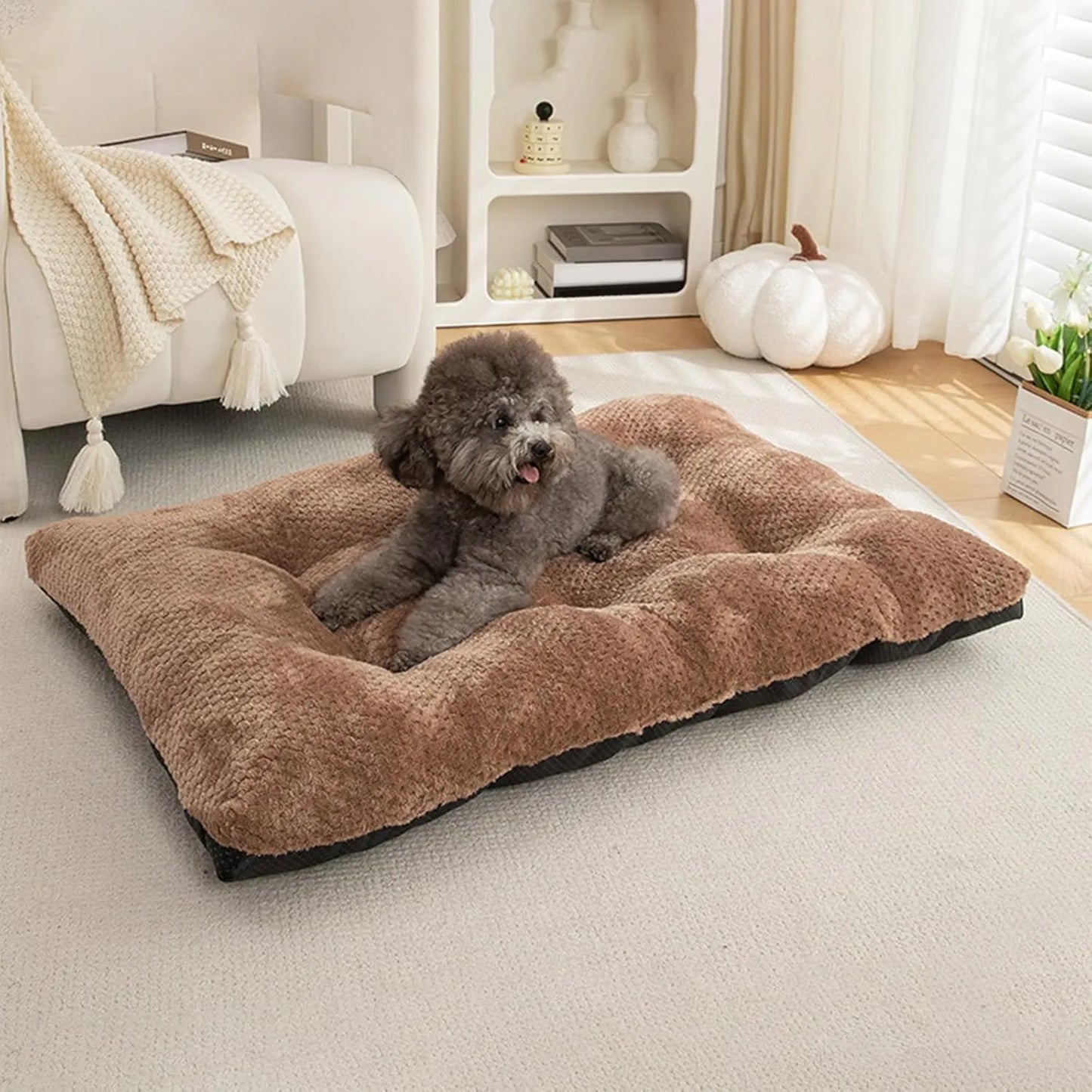 Calming Plush Haven Luxe Pet Bed