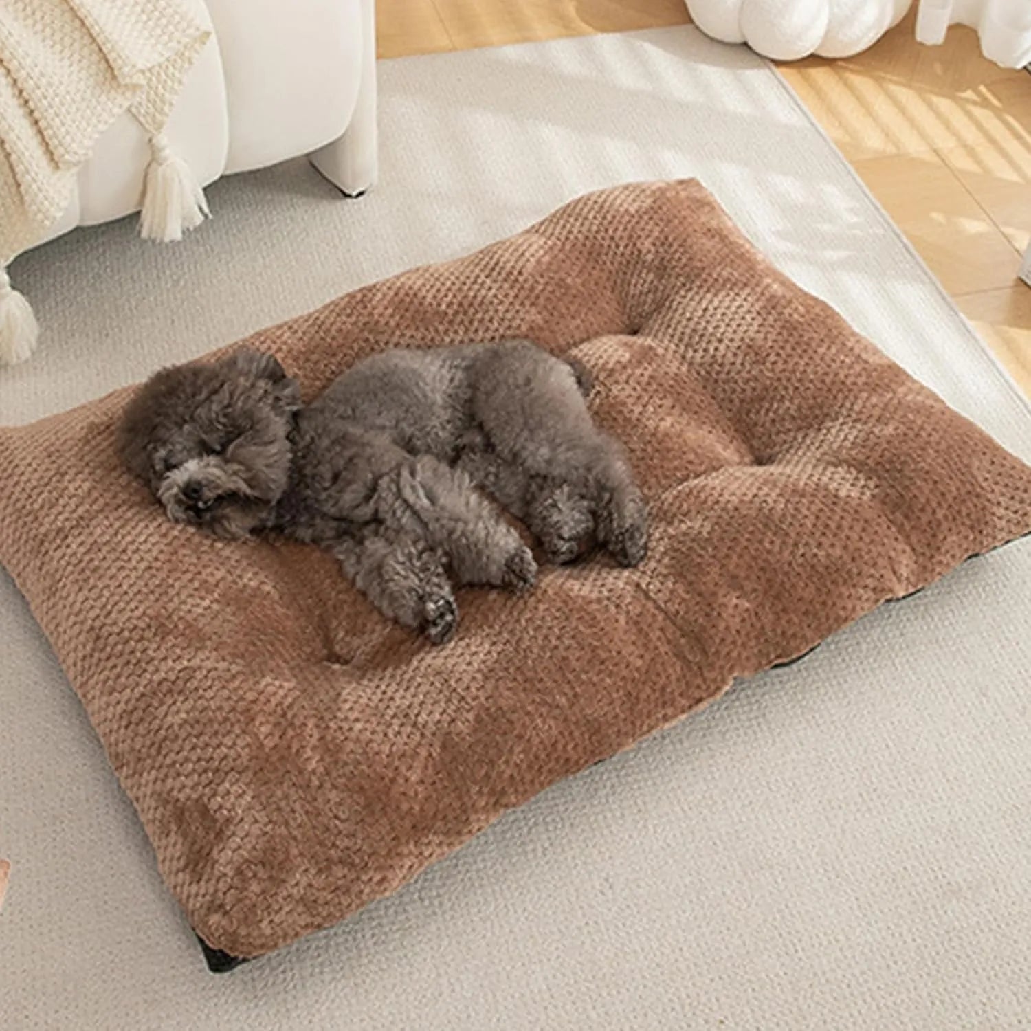 Calming Plush Haven Luxe Pet Bed