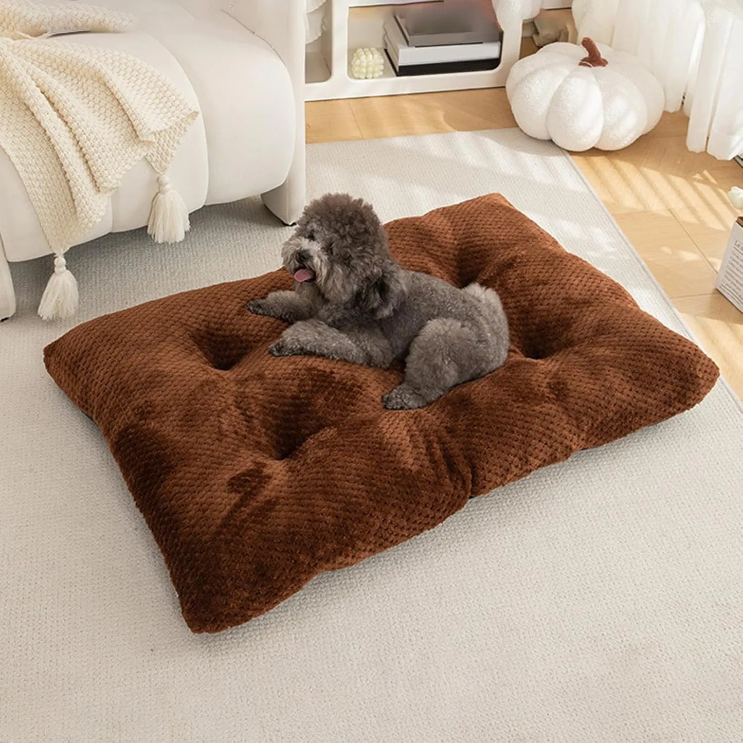 Calming Plush Haven Luxe Pet Bed