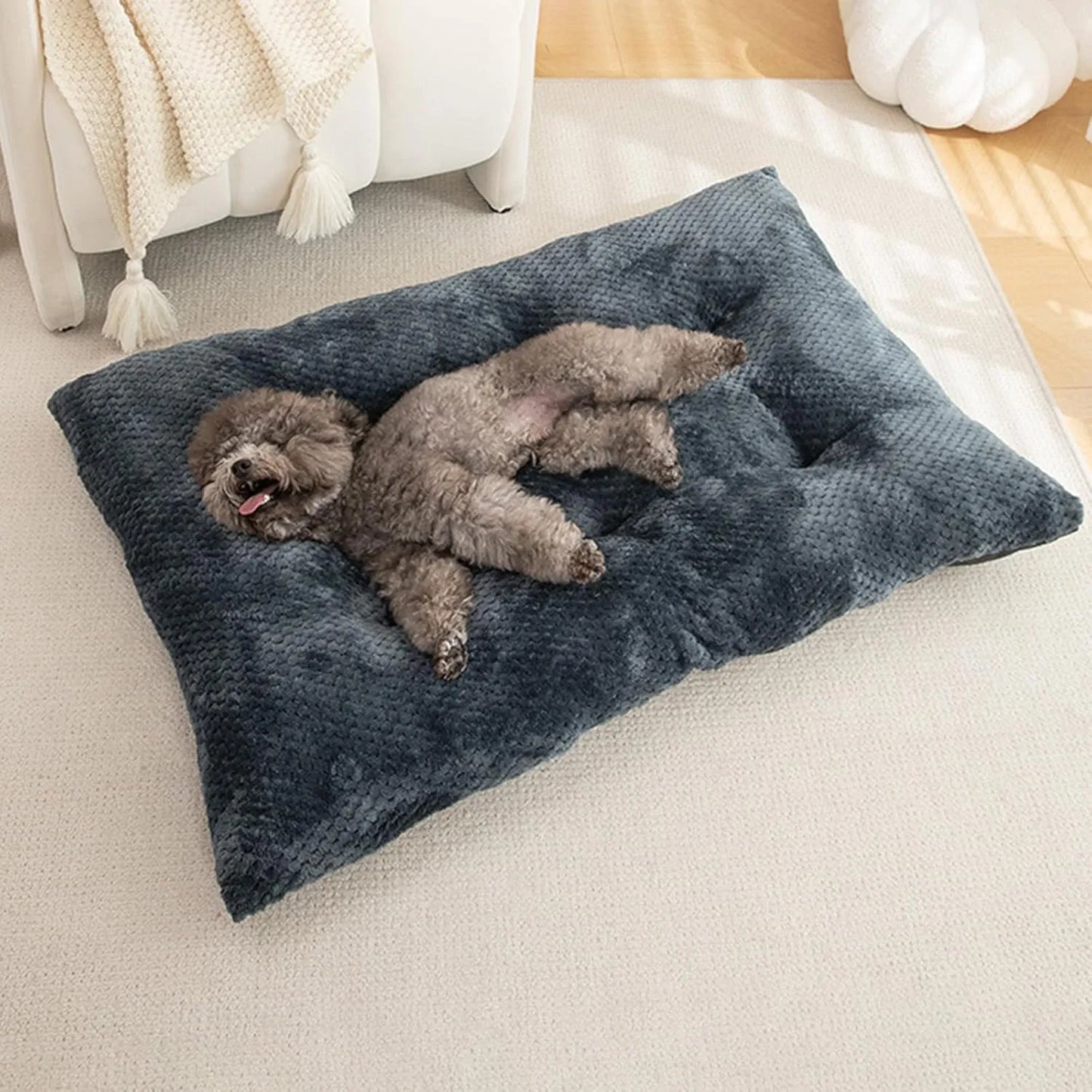 Calming Plush Haven Luxe Pet Bed