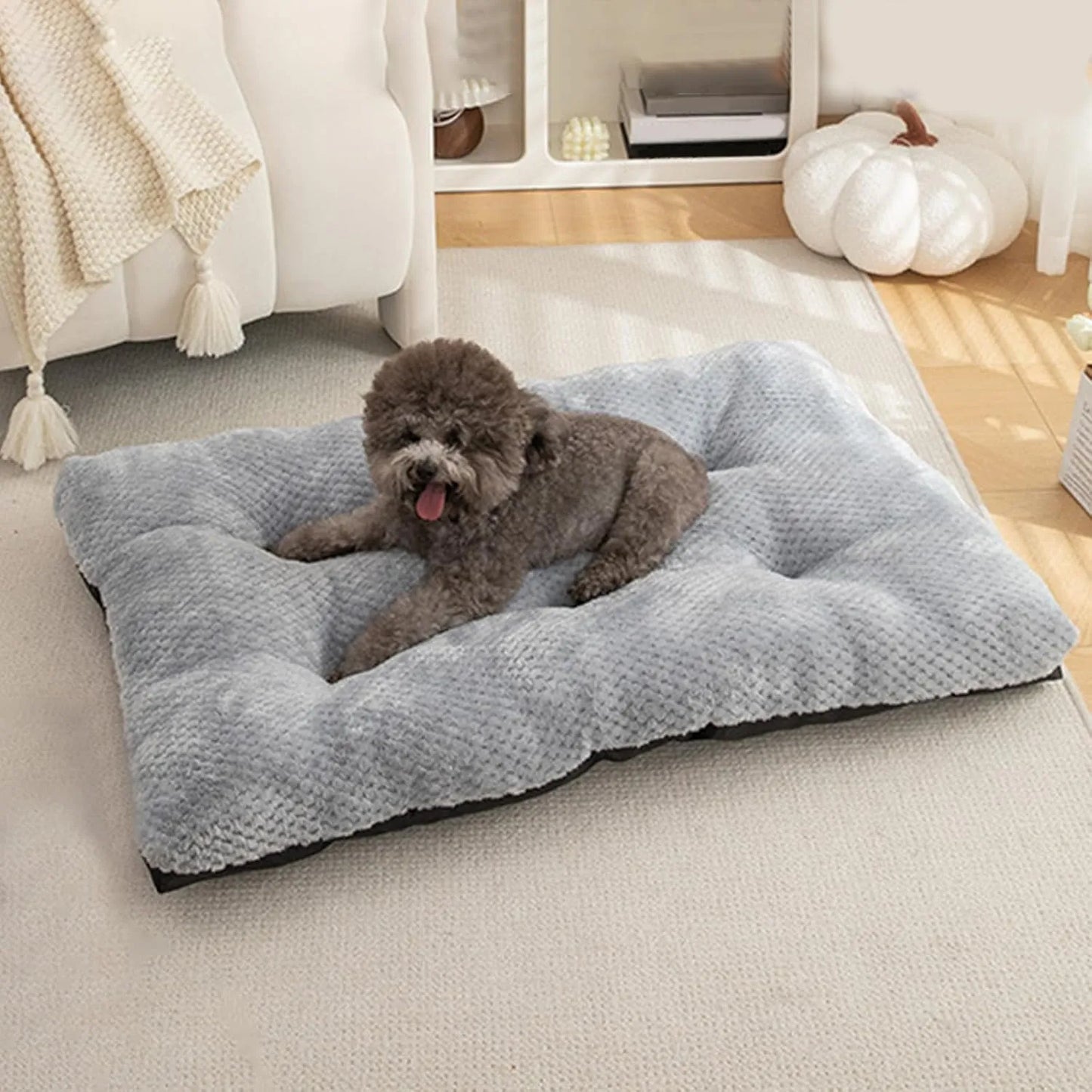 Calming Plush Haven Luxe Pet Bed