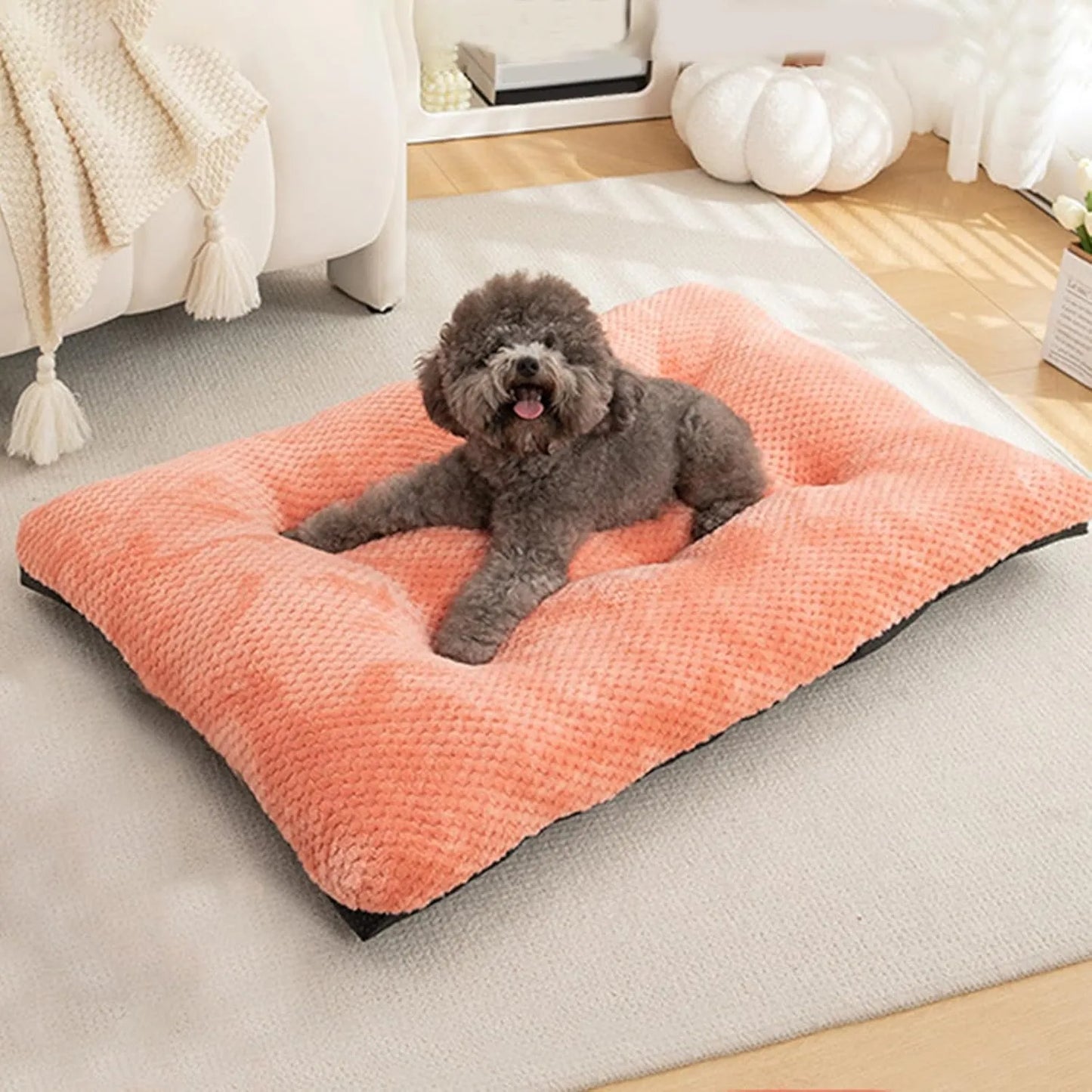 Calming Plush Haven Luxe Pet Bed