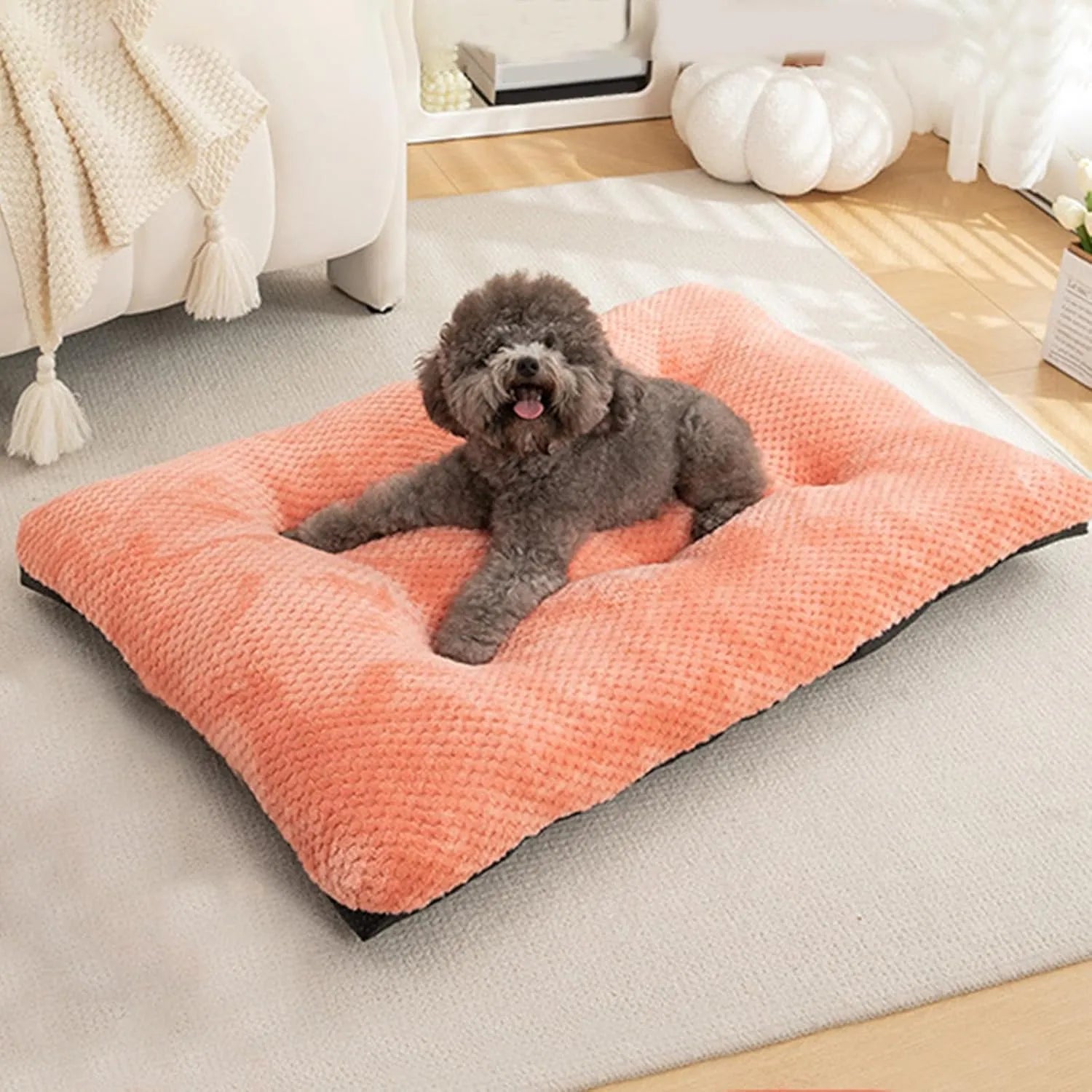 Calming Plush Haven Luxe Pet Bed