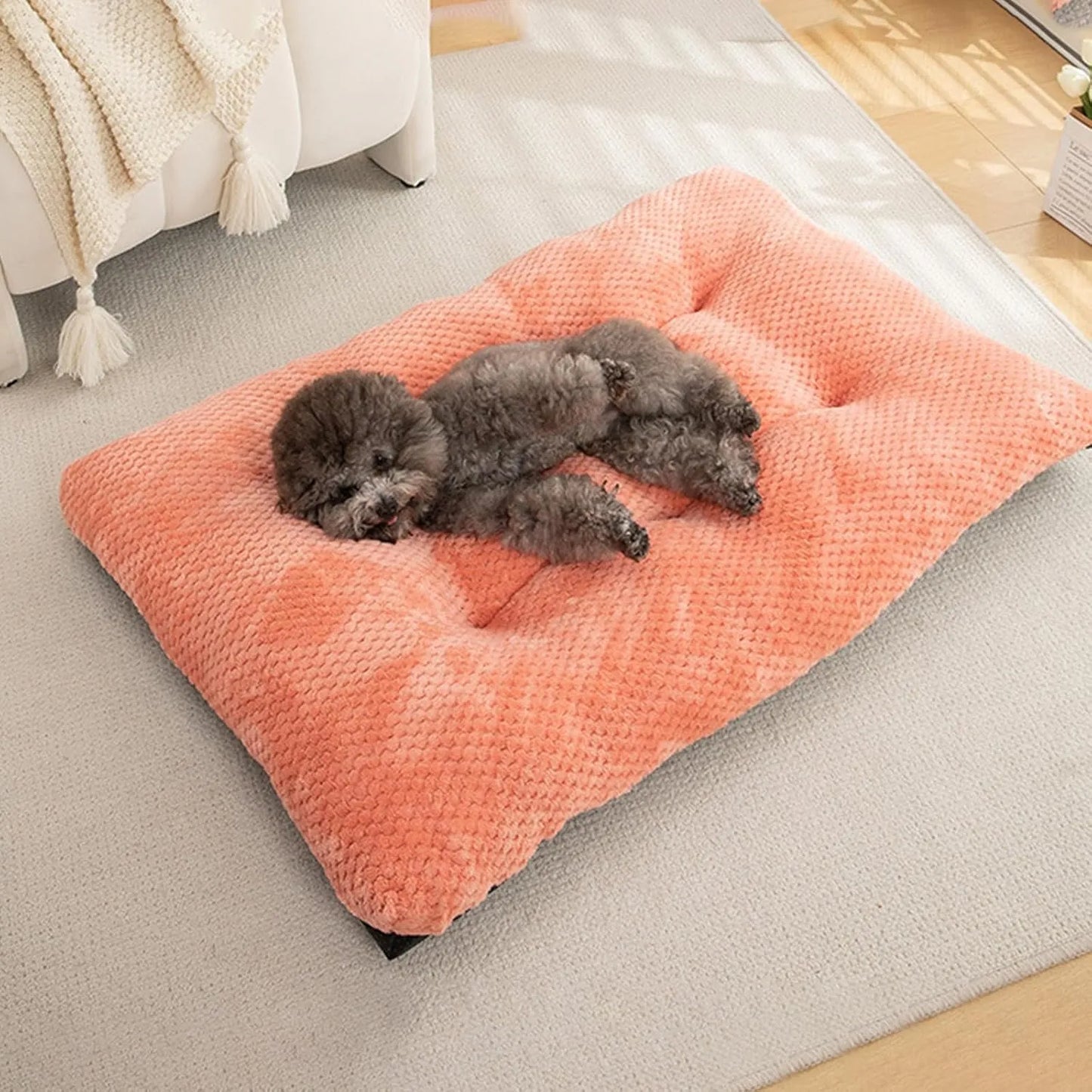 Calming Plush Haven Luxe Pet Bed