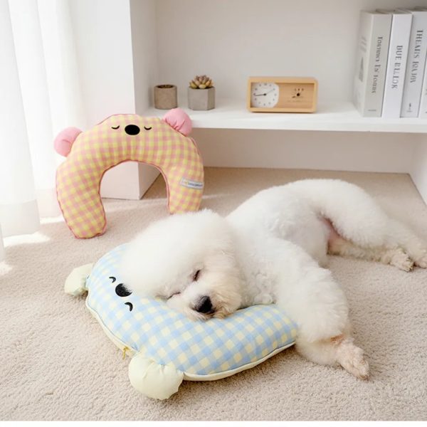 Cozy Checkered Pet Pillow
